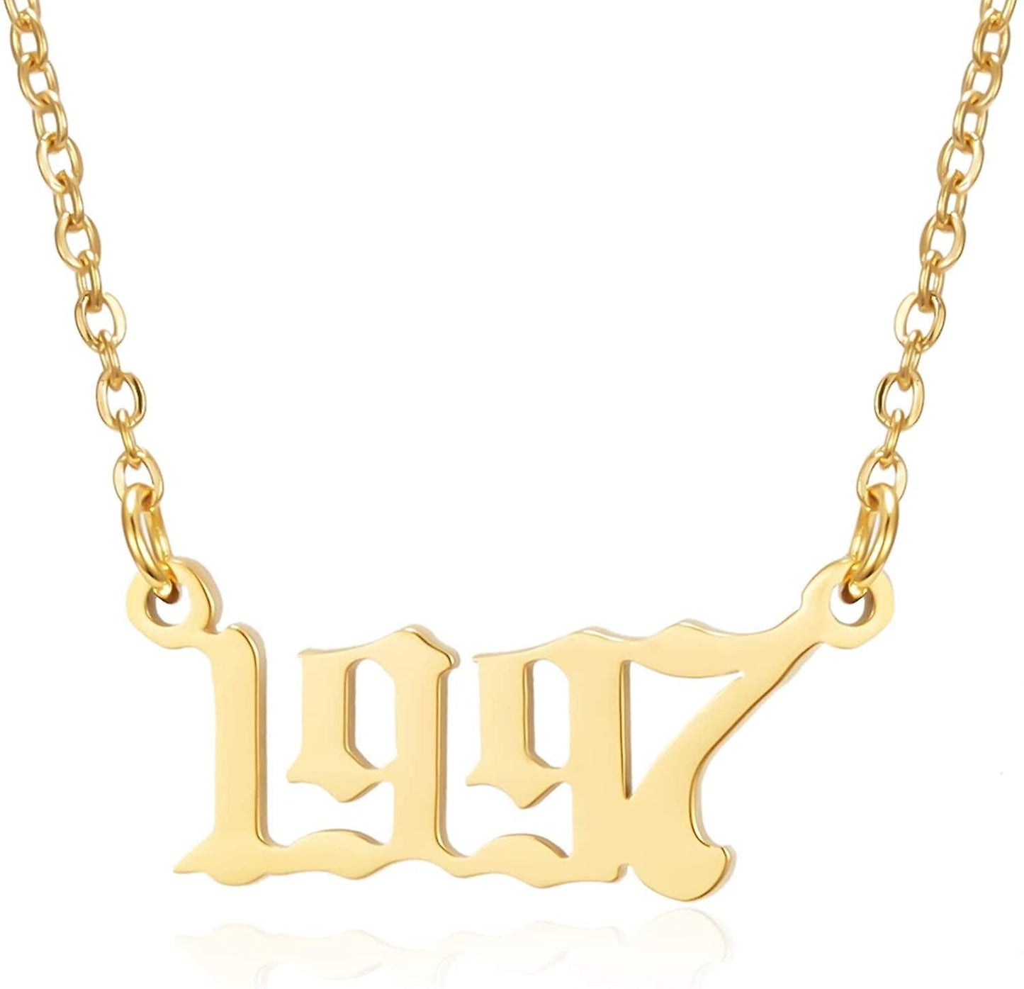 Prime & Pure 9K Yellow Gold Birthyear Necklace 1997