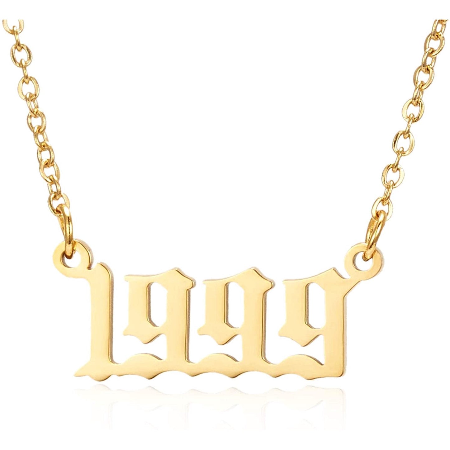 Prime & Pure 9K Yellow Gold Birthyear Necklace 1999