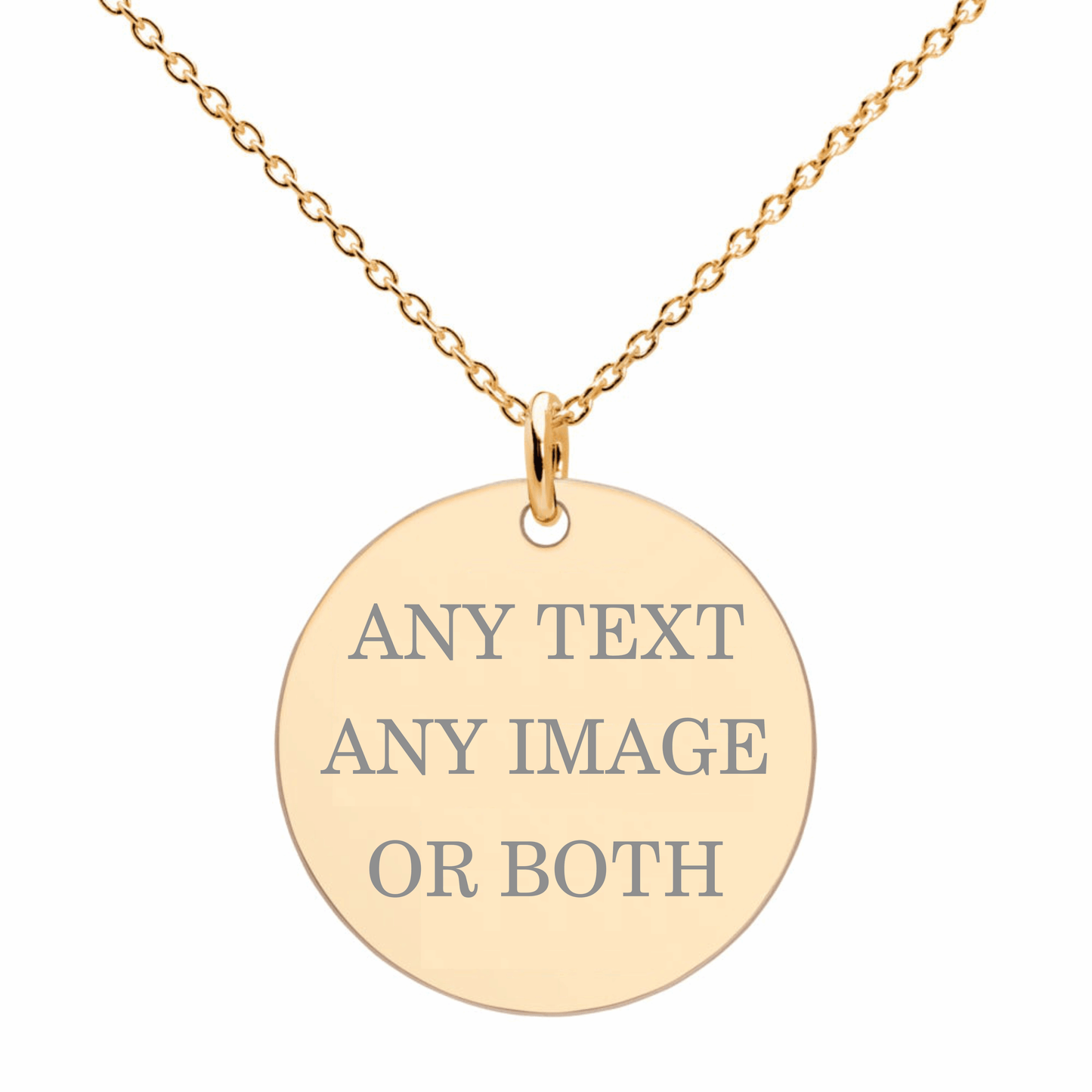 Photo Sketch Engraved Necklace