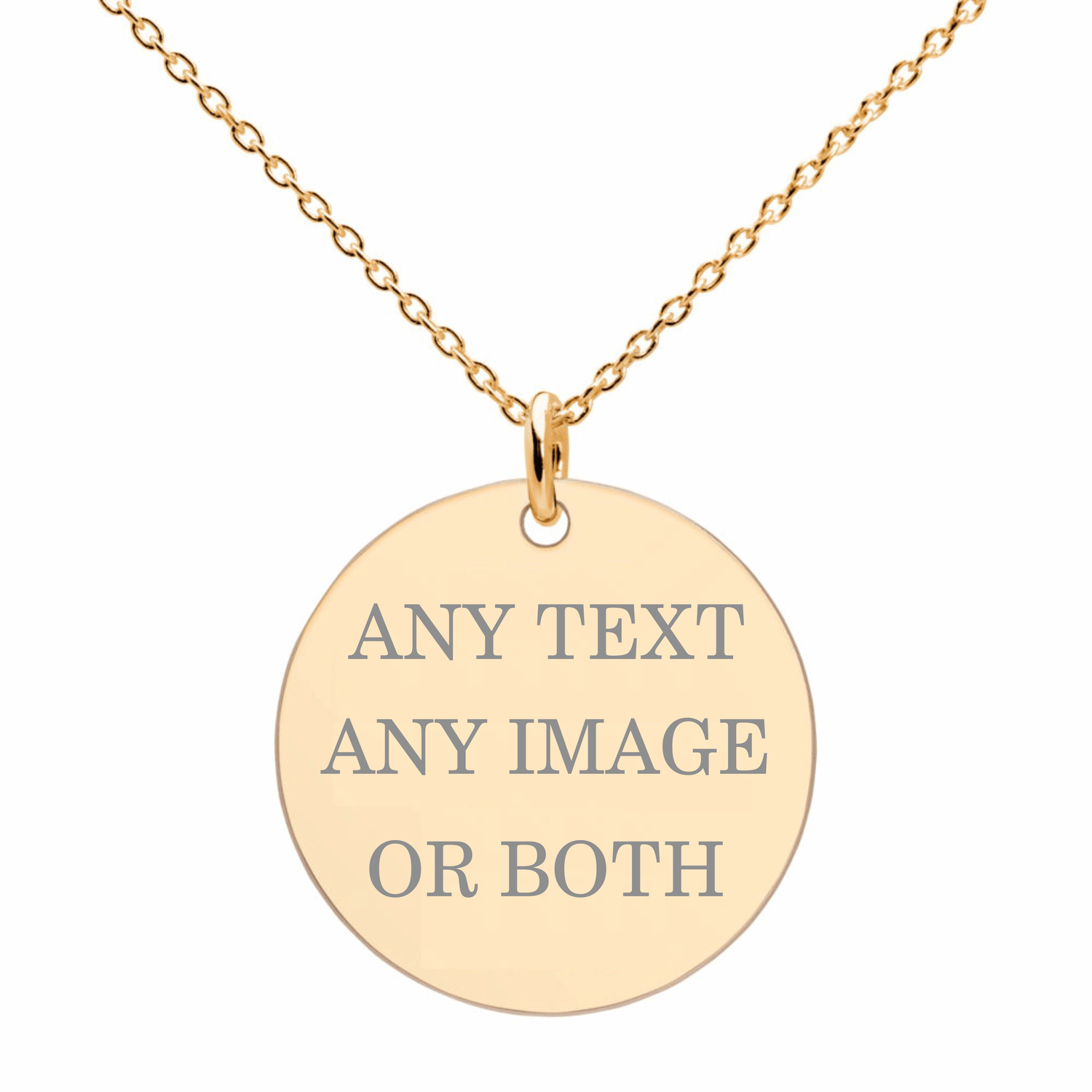 Photo Sketch Engraved Necklace