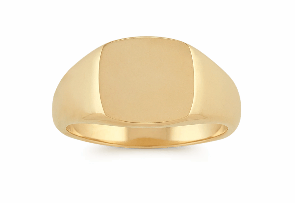 Rectangular signet Ring