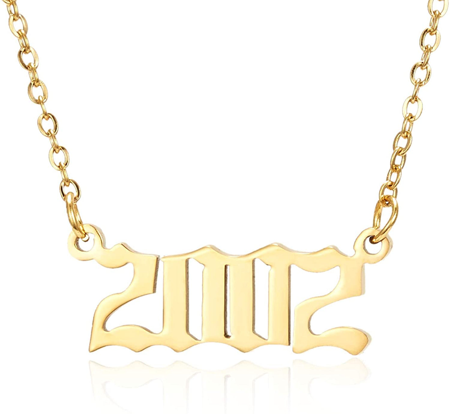 Prime & Pure 9K Yellow Gold Birthyear Necklace 2002