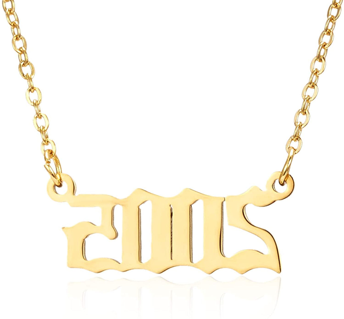 Prime & Pure 9K Yellow Gold Birthyear Necklace 2005