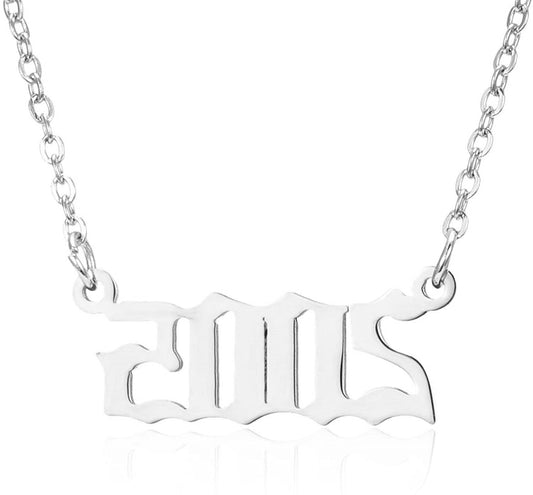 Prime & Pure Sterling Silver Birthyear Necklace 2005