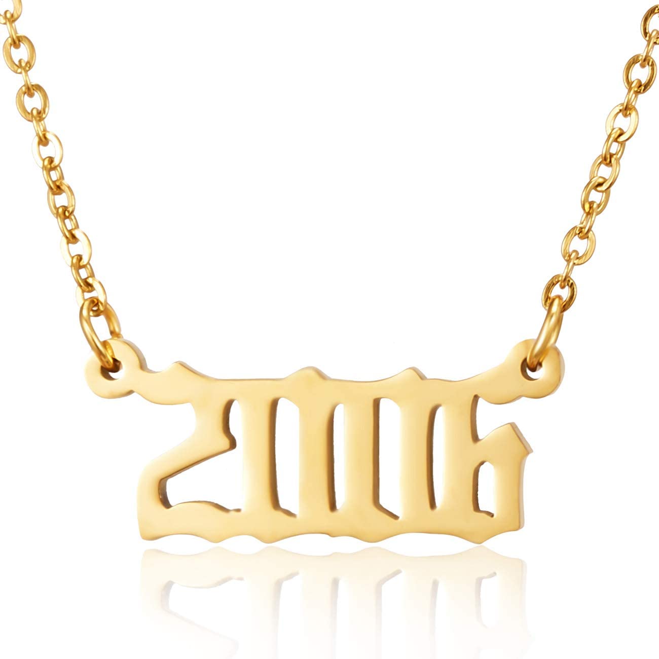 Prime & Pure 9K Yellow Gold Birthyear Necklace 2006
