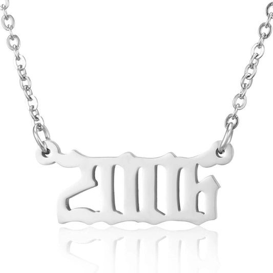 Prime & Pure Sterling Silver Birthyear Necklace 2006