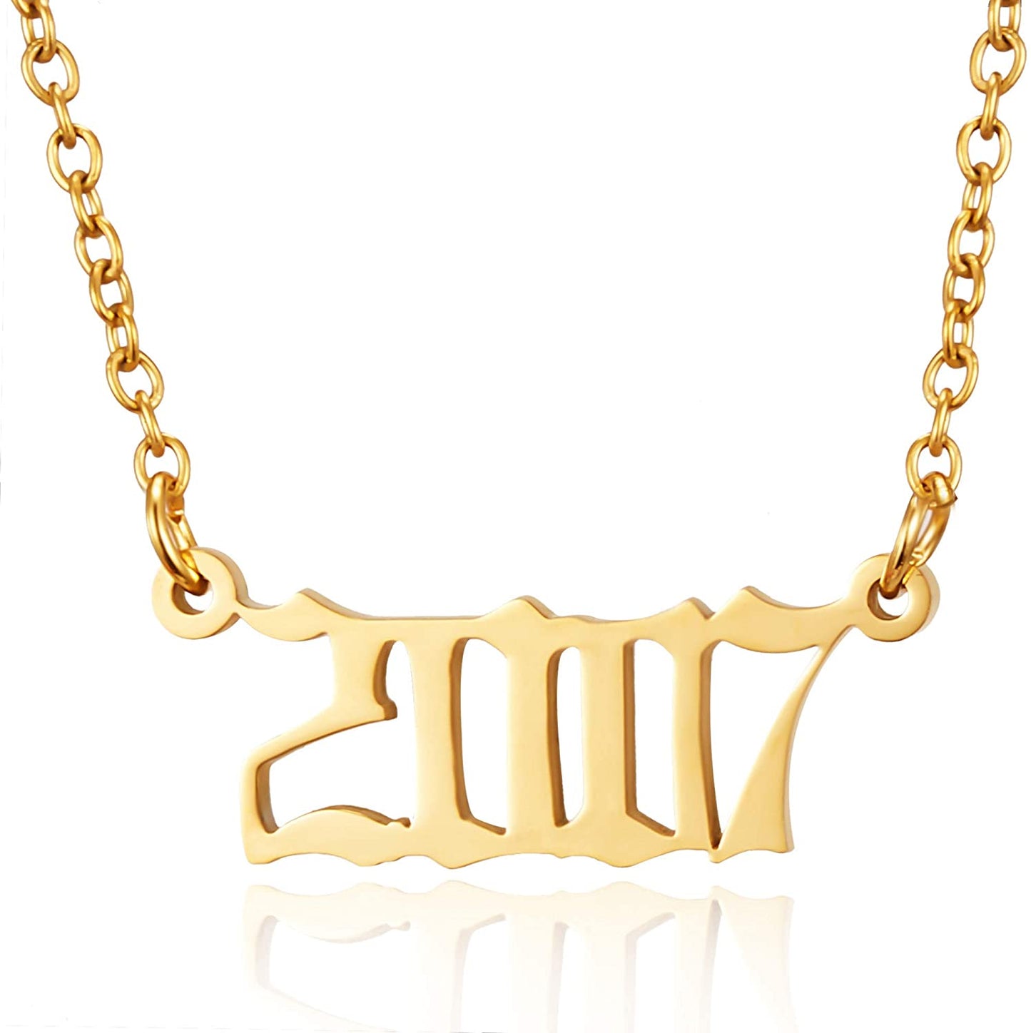 Prime & Pure 9K Yellow Gold Birthyear Necklace 2007