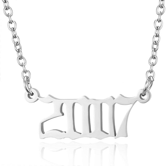 Prime & Pure Sterling Silver Birthyear Necklace 2007