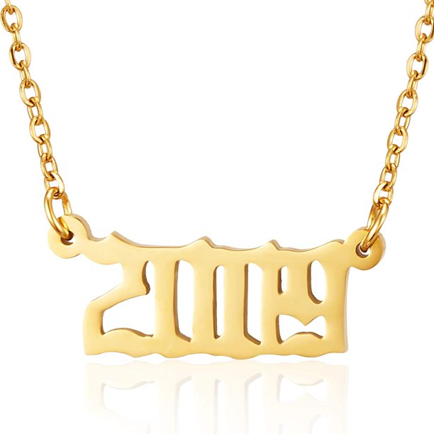 Prime & Pure 9K Yellow Gold Birthyear Necklace 2009