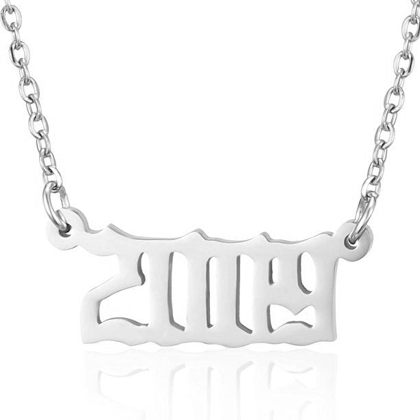 Prime & Pure Sterling Silver Birthyear Necklace 2009