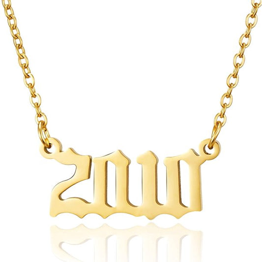 Prime & Pure 9K Yellow Gold Birthyear Necklace 2010