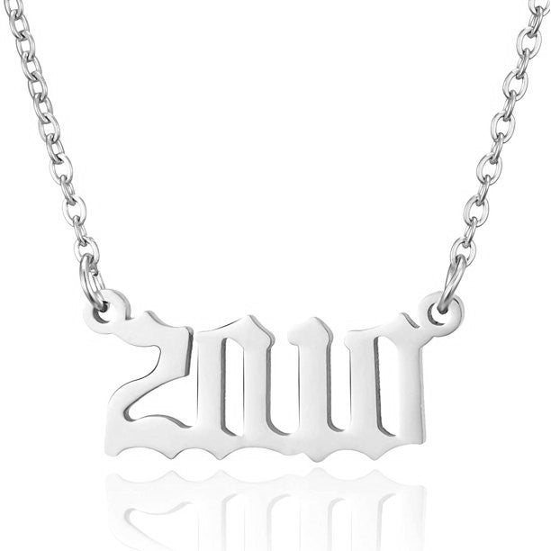 Prime & Pure Sterling Silver Birthyear Necklace 2010