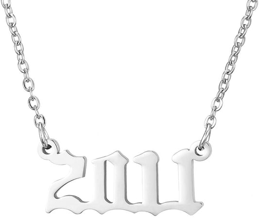 Prime & Pure Sterling Silver Birthyear Necklace 2011