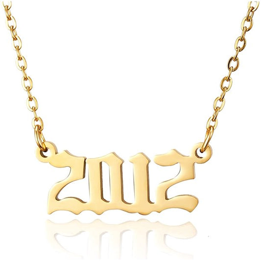 Prime & Pure 9K Yellow Gold Birthyear Necklace 2012