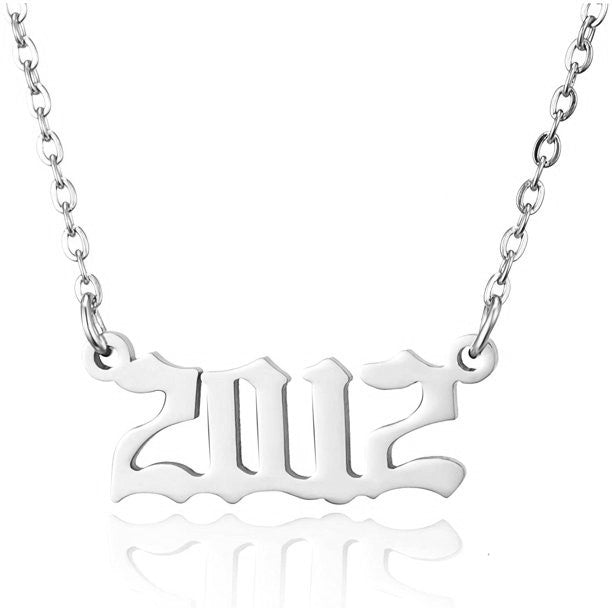 Prime & Pure Sterling Silver Birthyear Necklace 2012