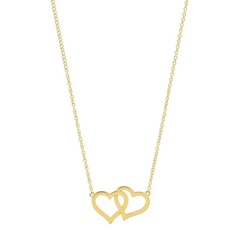 INTERLOCKING OPEN HEART Necklace