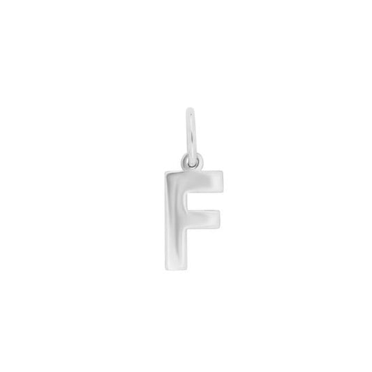 Prime & Pure 9K White Gold Initial Pendant Letter F