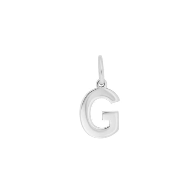 Prime & Pure Sterling Silver Initial Pendant Letter G