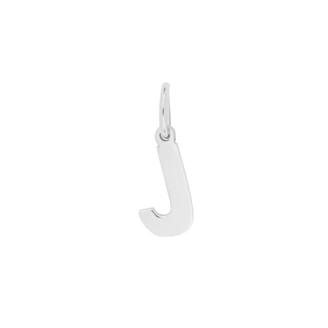 Prime & Pure 9K White Gold Initial Pendant Letter J