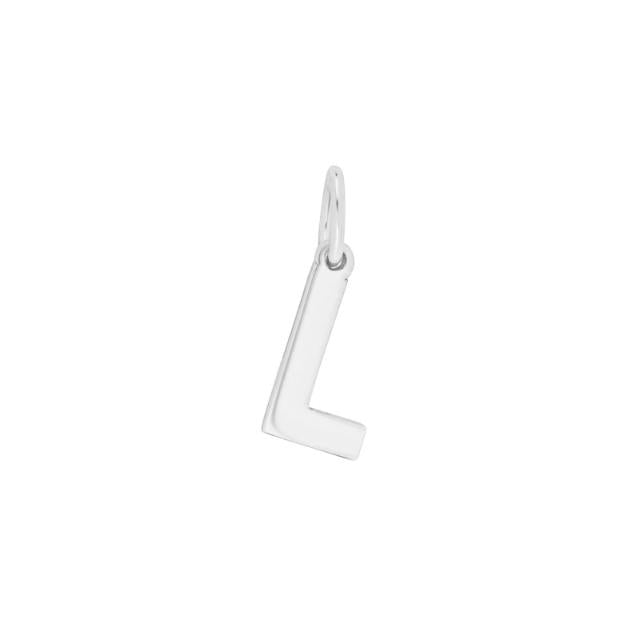 Prime & Pure Sterling Silver Initial Pendant Letter L