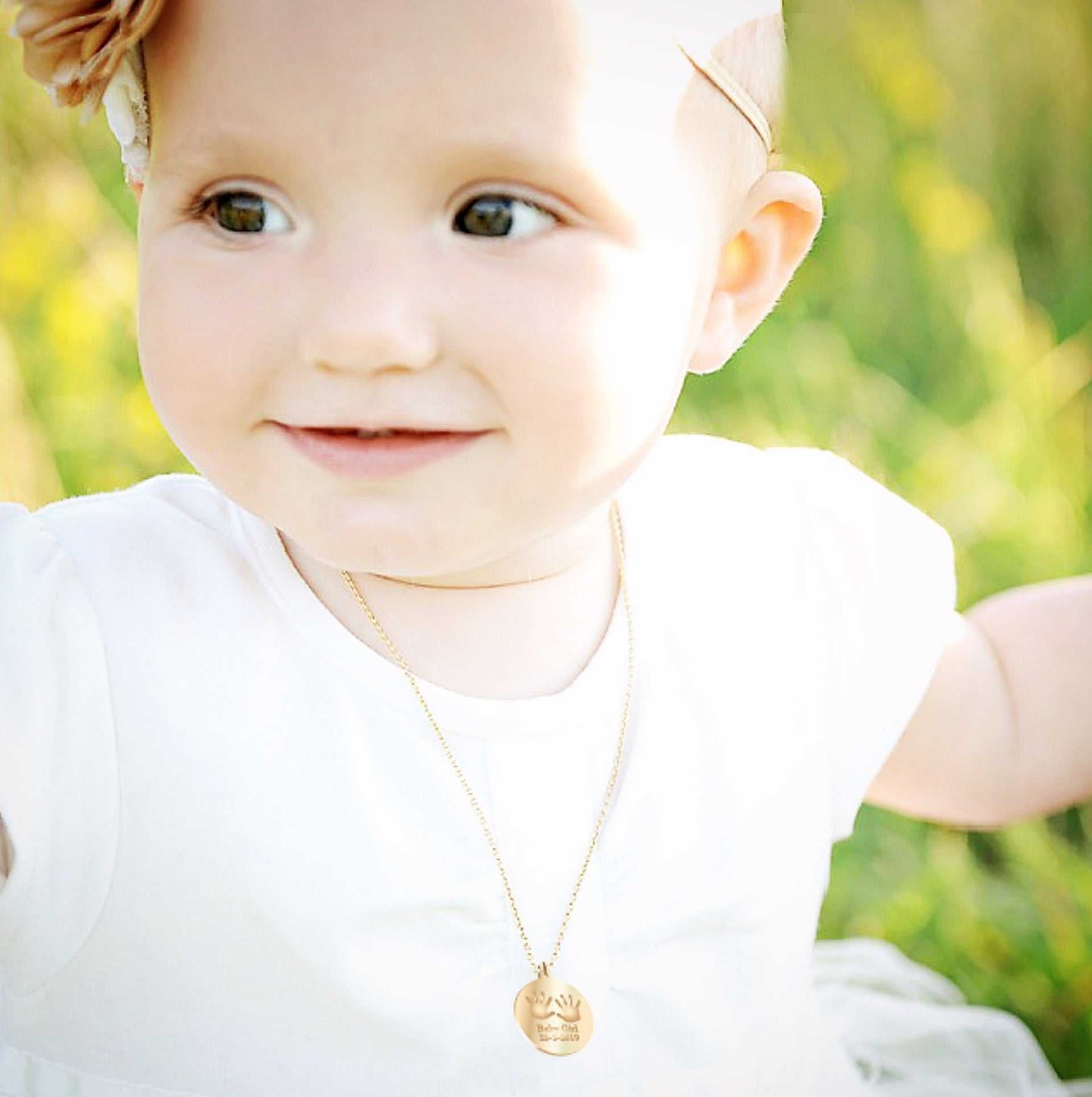Baby Hands Print Necklace