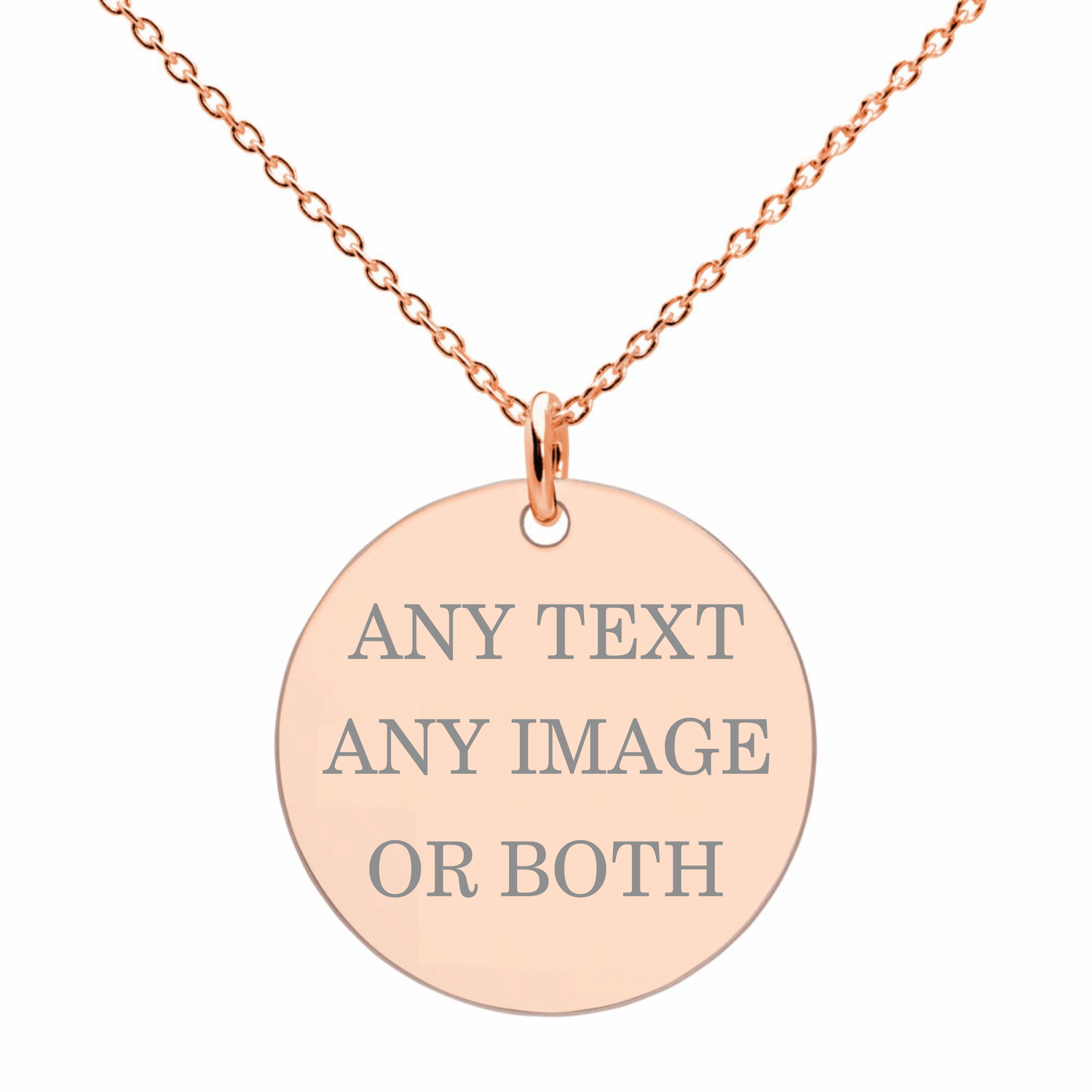 Photo Sketch Engraved Necklace
