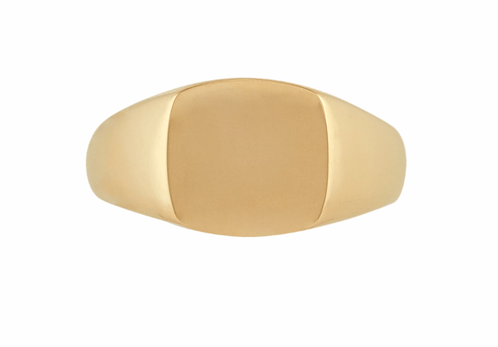 Rectangular signet Ring