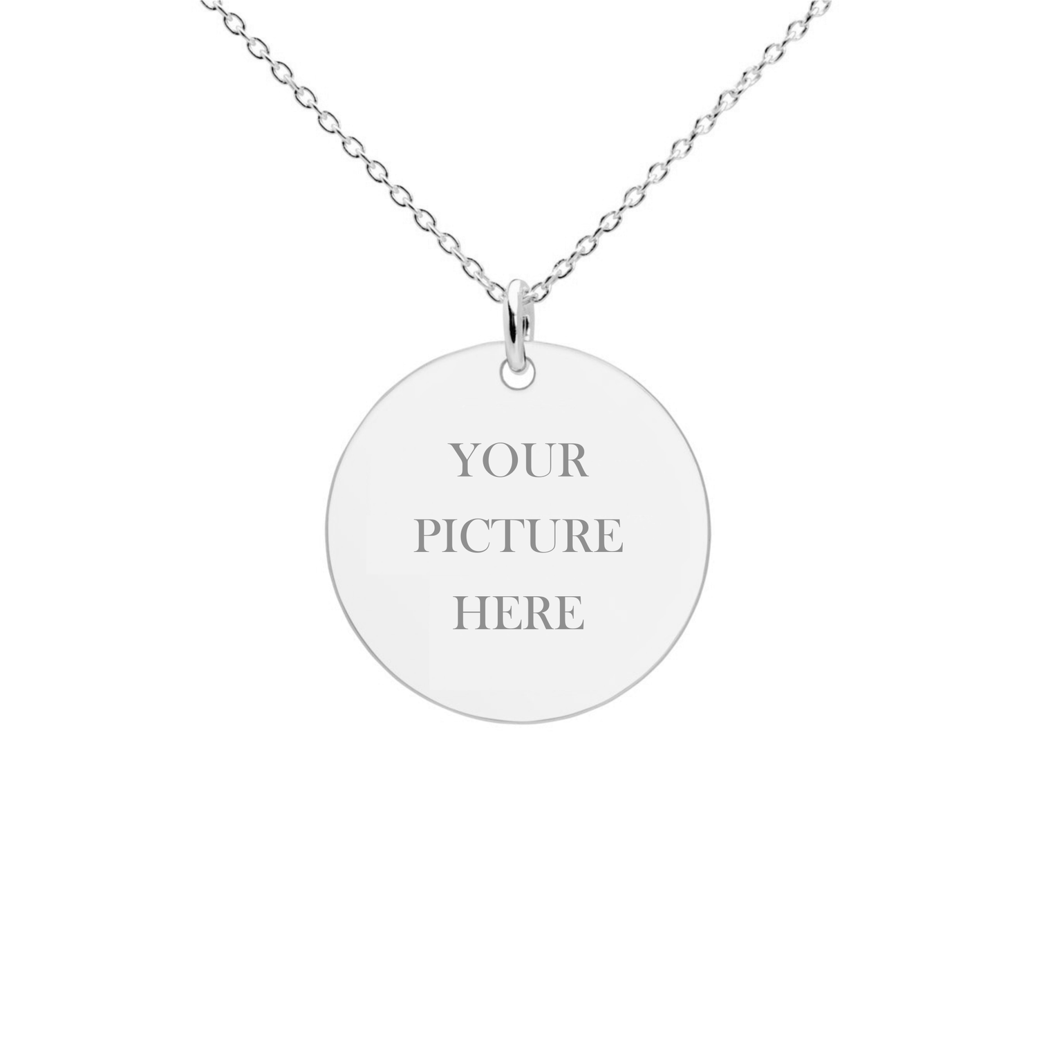 Photo Sketch Engraved Necklace