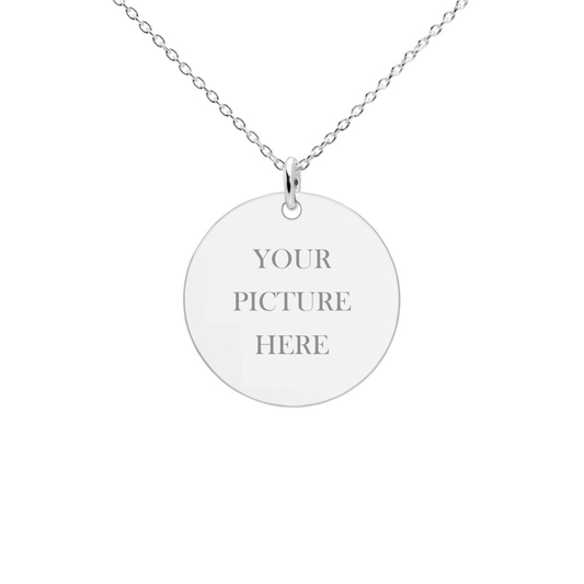 Photo Sketch Engraved Necklace