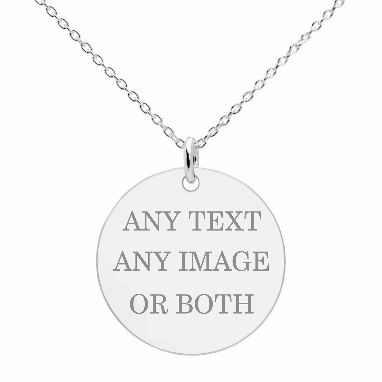 Photo Sketch Engraved Necklace