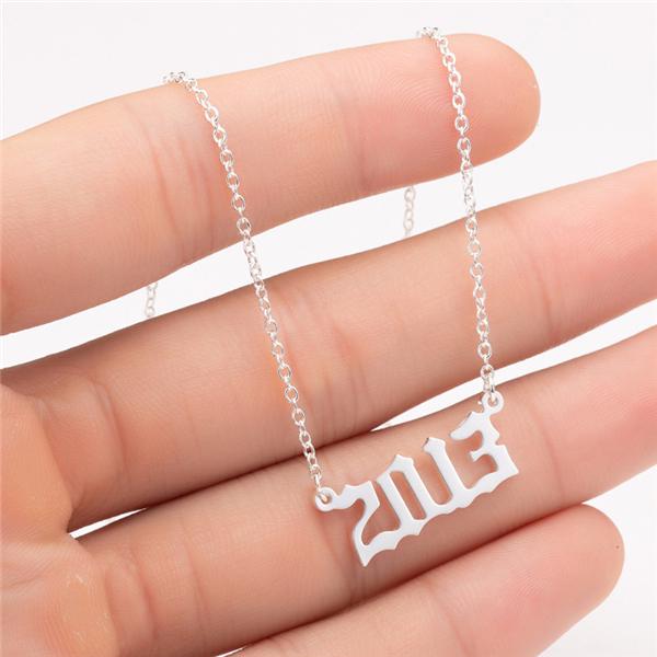 Prime & Pure Sterling Silver Birthyear Necklace 2013
