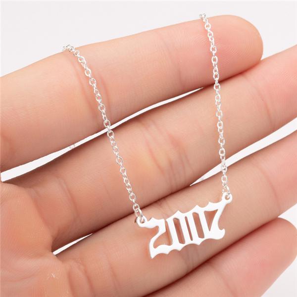 Prime & Pure Sterling Silver Birthyear Necklace 2007