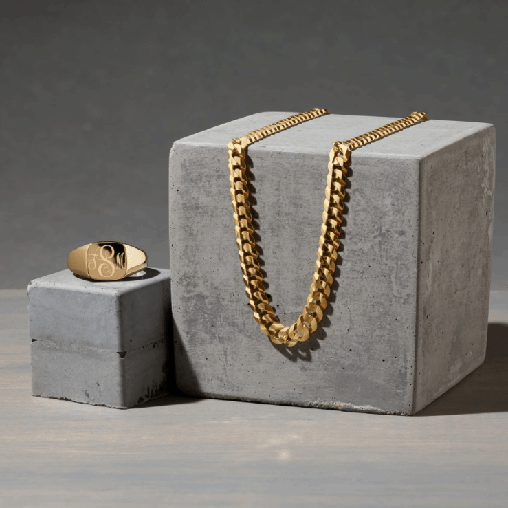 Rectangular signet Ring