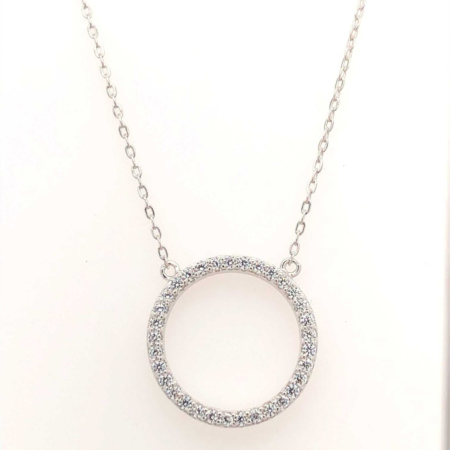 Zirconia silver Circle Line