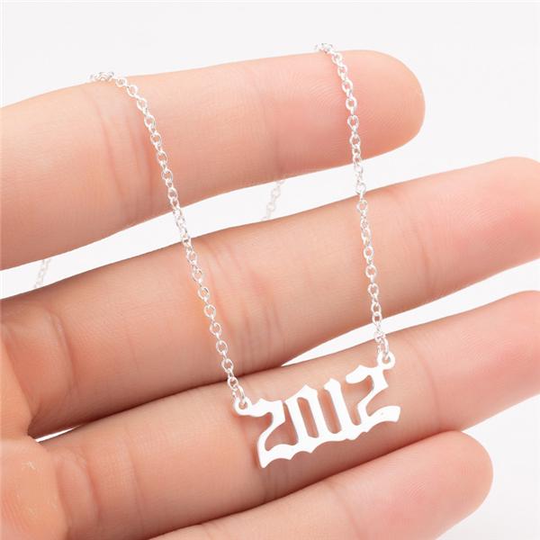 Prime & Pure 9K White Gold Birthyear Necklace 2012