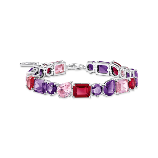 THOMAS SABO Heritage Glam Tennis Bracelet with Colourful Stones