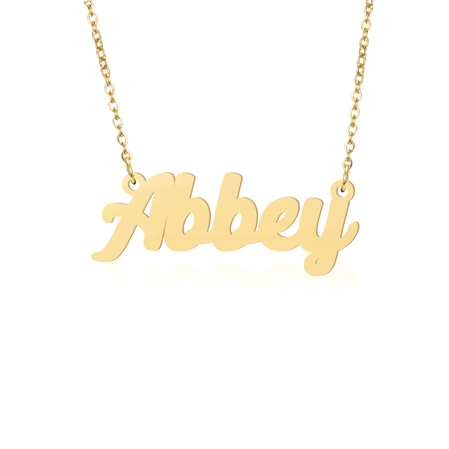 Prime & Pure 9K Yellow Gold Name Necklace Abbey