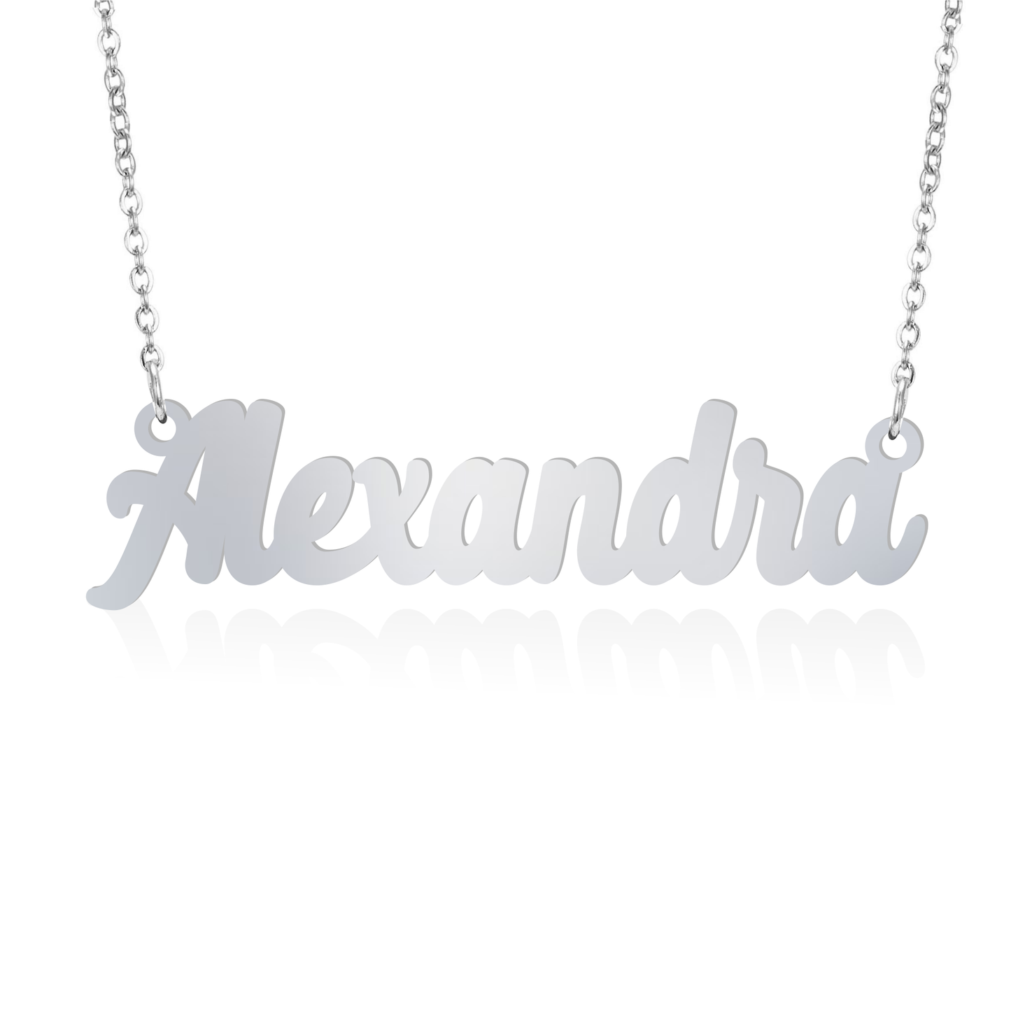Prime & Pure Sterling Silver Name Necklace Alexandra