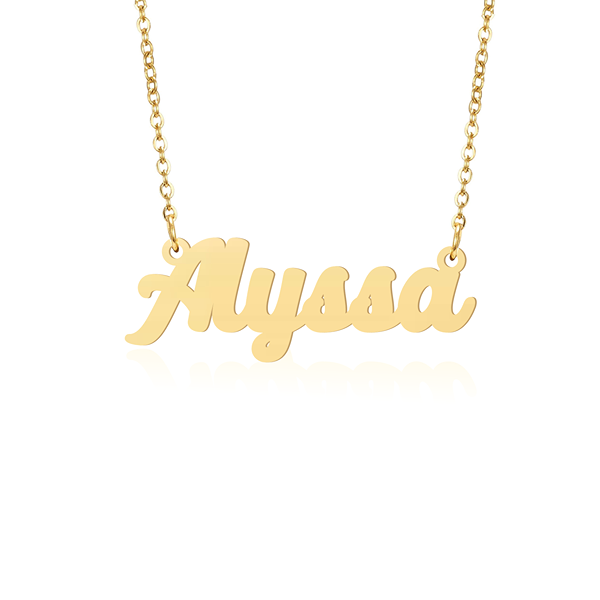 Prime & Pure 9K Yellow Gold Name Necklace Alyssa