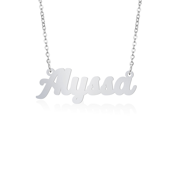 Prime & Pure Sterling Silver Name Necklace Alyssa