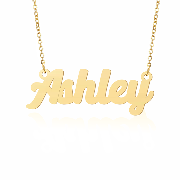 Prime & Pure 9K Yellow Gold Name Necklace Ashley