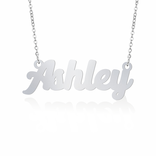 Prime & Pure Sterling Silver Name Necklace Ashley
