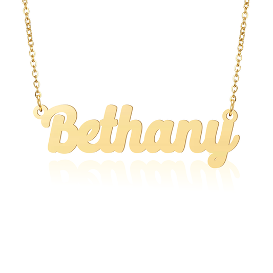 Prime & Pure 9K Yellow Gold Name Necklace Bethany