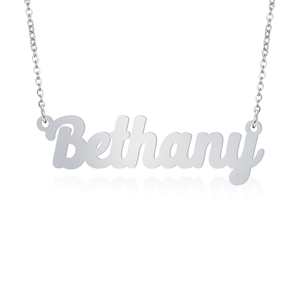 Prime & Pure Sterling Silver Name Necklace Bethany
