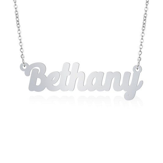 Prime & Pure Sterling Silver Name Necklace Bethany