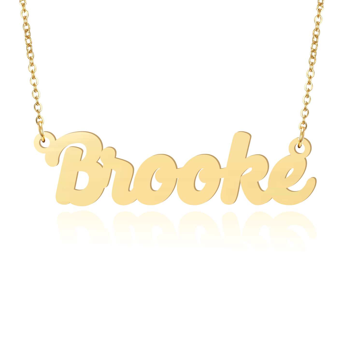 Prime & Pure 9K Yellow Gold Name Necklace Brooke