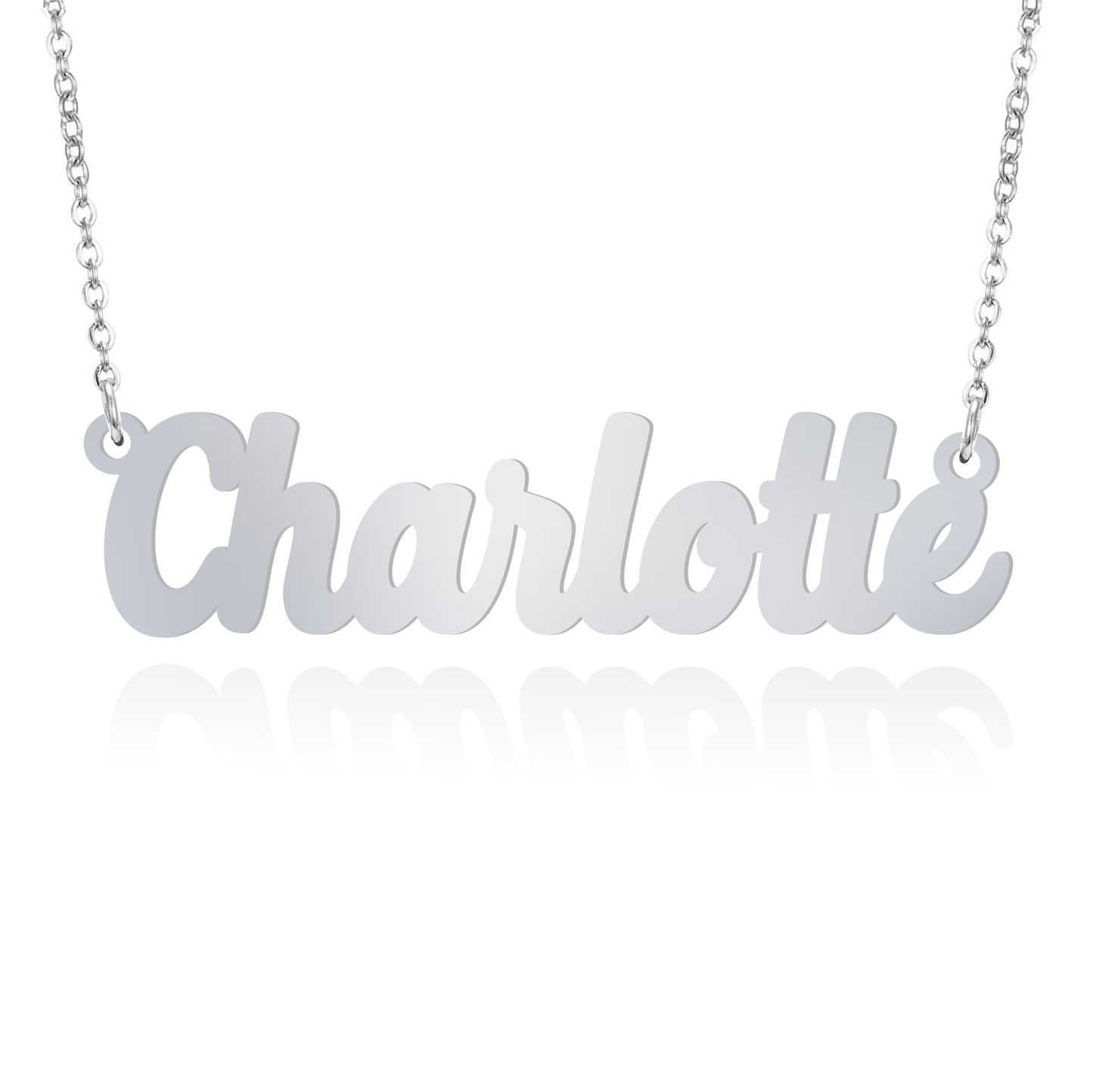 Prime & Pure Sterling Silver Name Necklace Charlotte