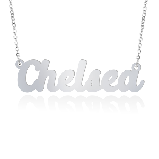 Prime & Pure Sterling Silver Name Necklace Chelsea