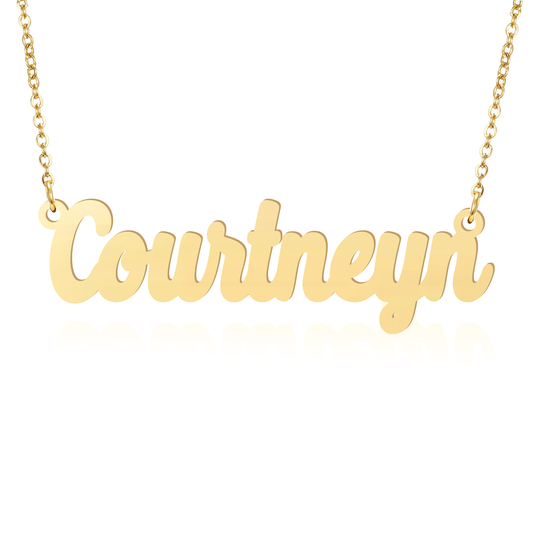 Prime & Pure 9K Yellow Gold Name Necklace Courtneyn
