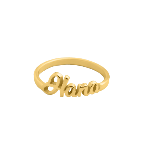 Cursive Name Ring